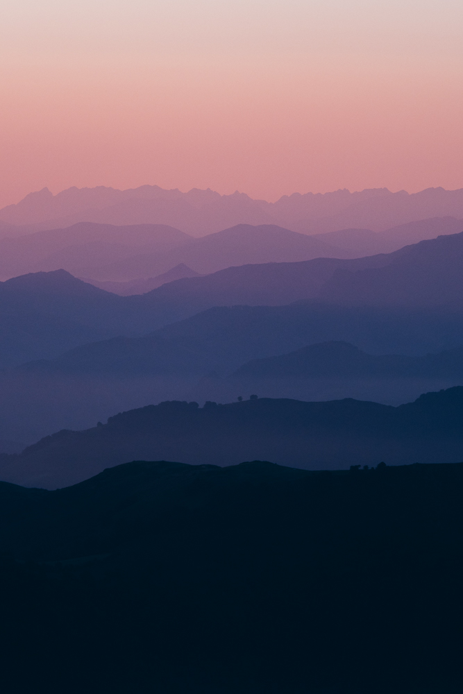 Purple Haze, photographie du lever de soleil prise au Pays Basque prise par Adrien Ballanger
